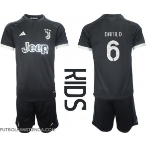 Juventus Danilo Luiz #6 Tercera Equipación Niños 2023-24 Manga Corta (+ Pantalones cortos)